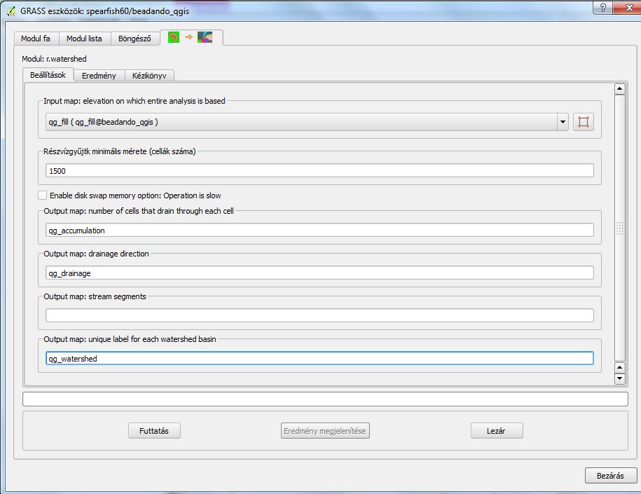44. ábra: Watershed analysis bemeneti adat,
