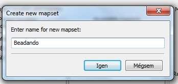 2. ábra: Új térképhalmaz létrehozása II.