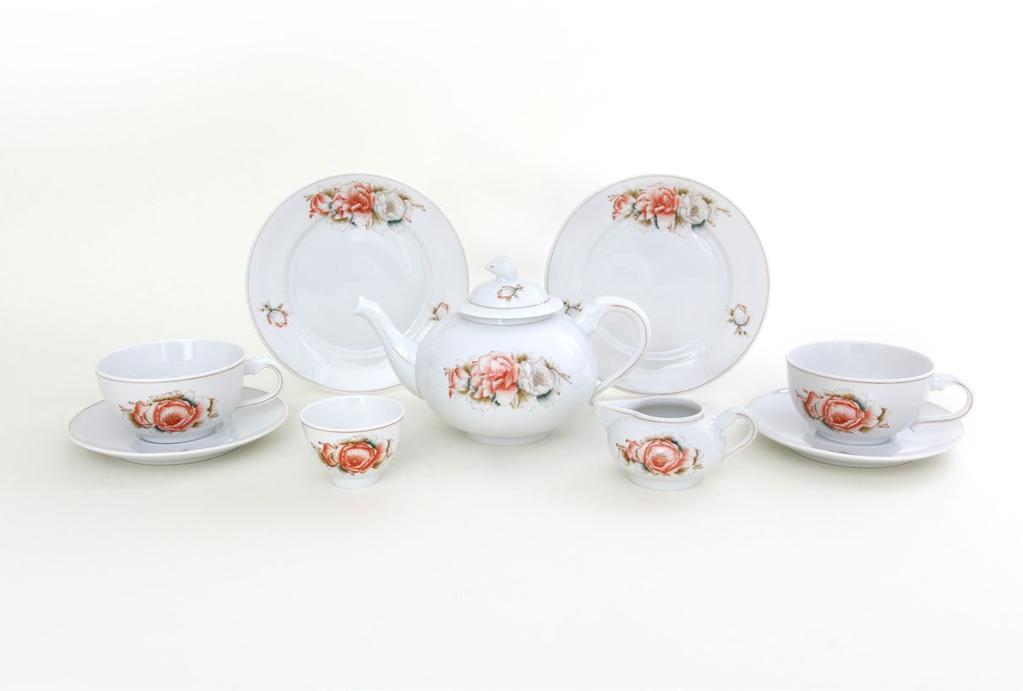 Tableware Tableware TIMELESSNESS Pattern: VBO-A, VBO-B 1. Teacup, baroque 03002200 60 mm 105 mm 85 mm 2. Saucer, baroque 03002100 30 mm 140 mm 140 mm 3. Dish, baroque 03004000 22 mm 205 mm 205 mm 4.