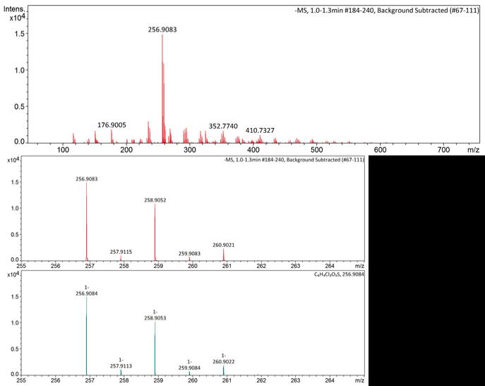 A termékek szerkezetének azonosítására modern nagyműszeres technikákat is alkalmaztam. MS, illetve NMR technikákkal kíséreltem meg a termékek összetételét megállapítani.