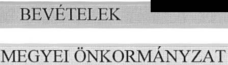 3.meéket a 8/2013. (IX. 27.) önkrmányzati rendeethez "3.meéket a 2/2013.(11. 8.) önkrmányzati rendeethez Heves Megyei Önkrmányzat Ezer frintban BEVETELEK A) HEVES MEGYBÖNKORMÁNYZAT BEVETELEK Eőirány- Cím Acím- Jgcím- z.