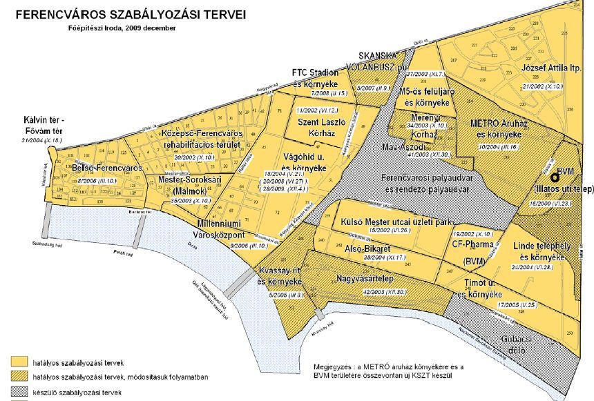 Altox-Chem Kft. 3. ábra: Külső Ferencváros térképe (Forrás: INTEGRÁLT VÁROSFEJLESZTÉSI STRATÉGIA, IX. kerület, 2009.12.16 2.2.B).