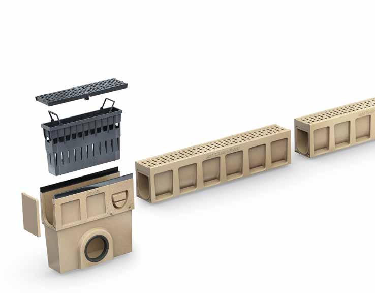 Monoblock PD Tervezési információk Terhelési osztály A 15 B 125 C 250 D 400 MSZ EN 1433 szerint Névleges szélesség 100 mm, 150 mm, 200 mm Anyag - monolit, antracit és natúr színben