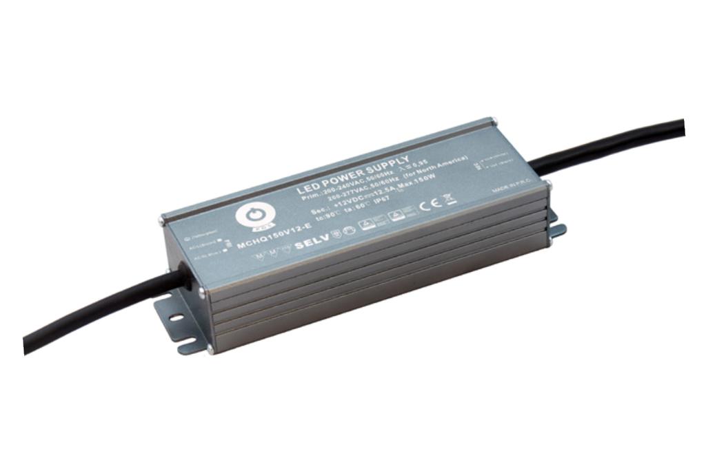 17A MCHQ150V12-E 1 MCHQ150V24-E 6.25A MCHQ200V12-E 200W 16.