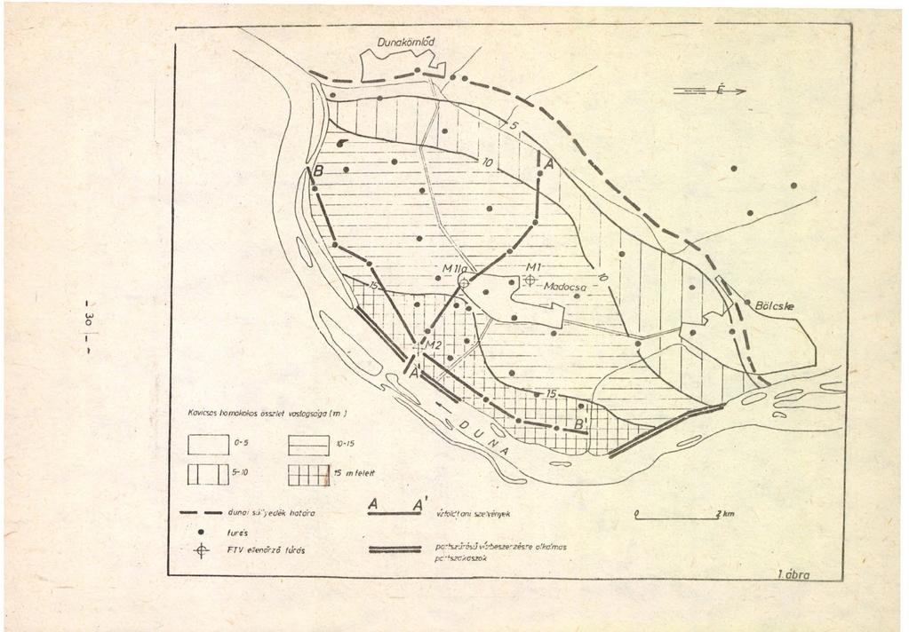 Dunakömlőd Madocsa UJ 0 1» Kavicsos lomokokos ossz let vosiogsa'ga (m ) duno!