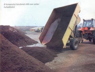 Komposztálás szilárd és iszapszerű kommunális és egyes termelési hulladékok feldolgozása (pl.