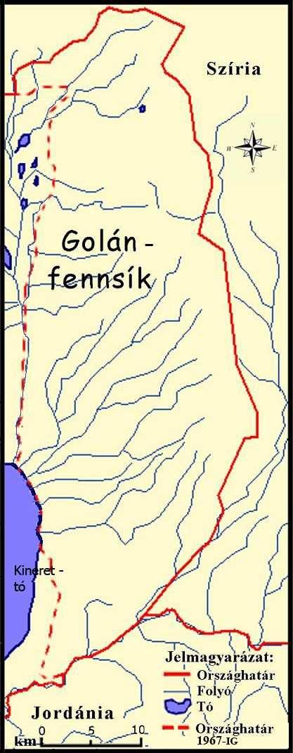 2. ábra: A Golán-fennsík Szerkesztette: ERDEI I. 2010 5.