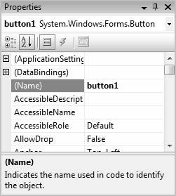 Bradley Millspaugh: 1. Introduction to Programming and Visual C# Text 35 C H A P T E R 1 27 F i gure 1. 29 Object box Change the properties of the first button.