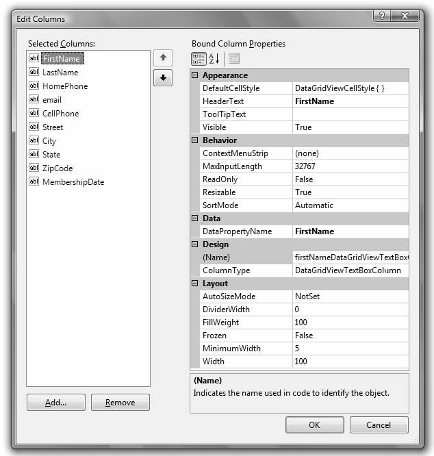 430 Bradley Millspaugh: 10. Database Applications Text 422 V I S U A L C# Database Applications F i gure 10.