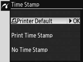 A választógomb fel vagy le nyilának megnyomásával válassza ki a lap méretét a Printer Default (az aktuális nyomtató alapértelmezett lapmérete), a 3.5 5 in., az 5 7 in.