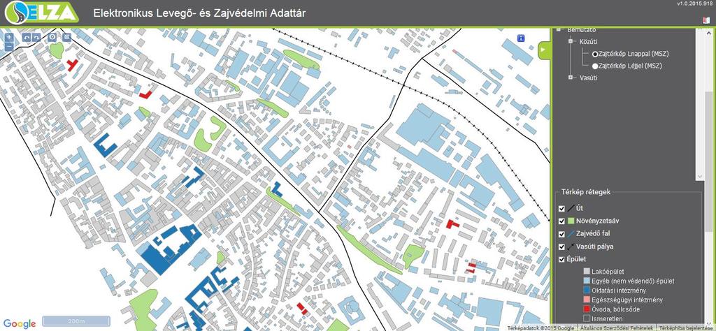 Az informatikai rendszer bemutatása zajterjedést befolyásoló