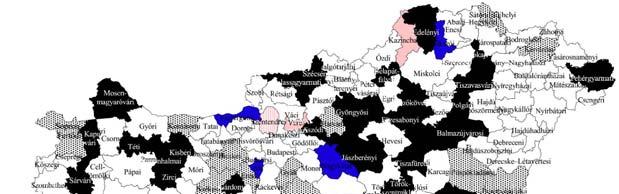 A GAZDASÁGI TEVÉKENYSÉGEK TÉRBELI ELOSZLÁSÁNAK TÉRKÉPI MEGJELENÍTÉSE 453 A kstérségek osztályozása a pénzügy közvetítés, kvéve bztosítás, nyugdíjpénztár tevékenység ágazat alapján Budapest adatanak