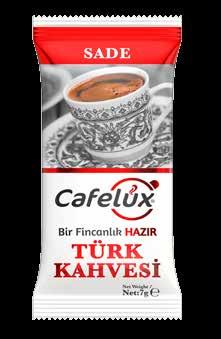 Cafelux Hazır Türk Kahvesi Sade - Orta /