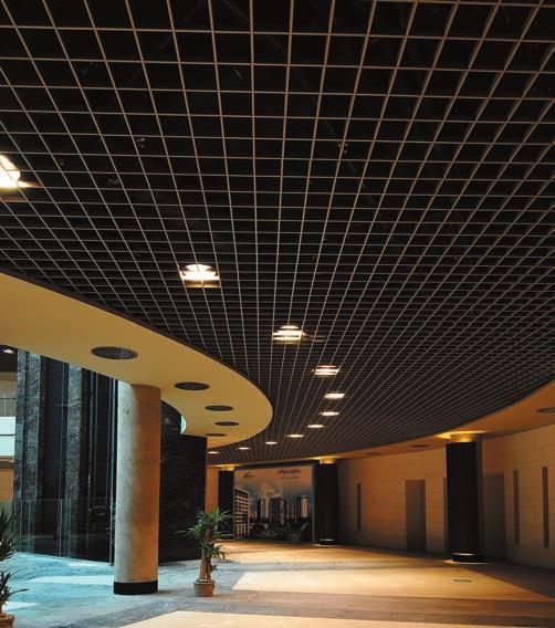 Ağaoğlu My World / TURKEY Open Cell Integra Open Cell provides both functionality and visual richness compared to the traditional suspended ceiling solutions.