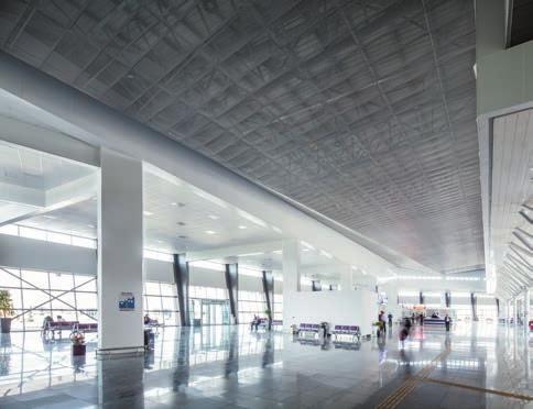 Çorum Bus Station / TURKEY ıntegra metal ceiling systems Expanded Integra Expanded Metal Ceiling Systems provide a functional and elegant alternative compared to conventional suspended ceiling