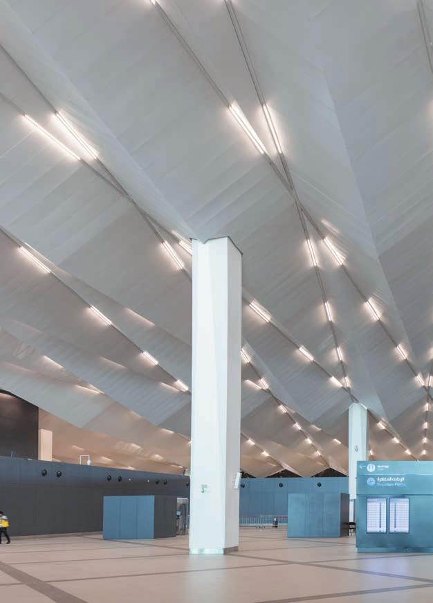 Kuwait Support Terminal / KUWAIT ıntegra metal ceiling systems Special Solutions Integra Special Solutions Metal Ceiling Systems offer bespoke solutions tailored to your wishes