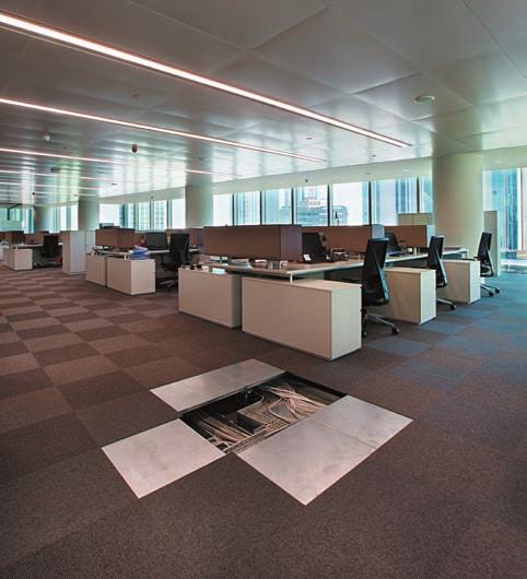 TARGA raised access flooring systems Zorlu Levent 199 / TURKEY Chipboard Core Panels Raised Access Floor Panels are manufactured using 30 mm or 38 mm high density chipboard panels.