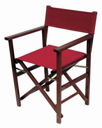készlet erejéig PA MX Bükkfa vázas összecsukható rendezői szék. Dió páccal. Natúr vagy fekete színű pamut vagy PVC huzattal. Raktárprogram része.