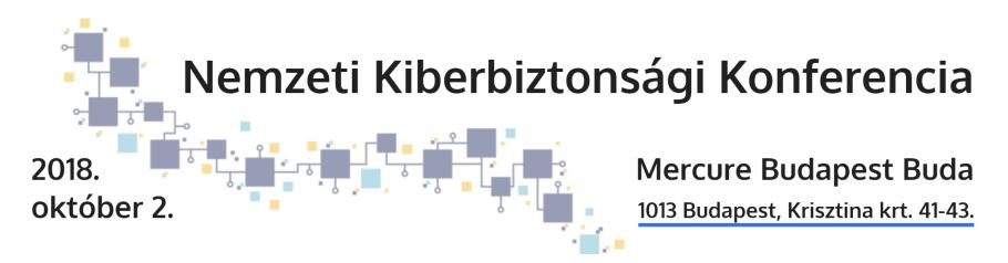 6 4 KONFERENCIÁK HTE Infokom 2018. Információbiztonsági szekció 2018. november 7-9.