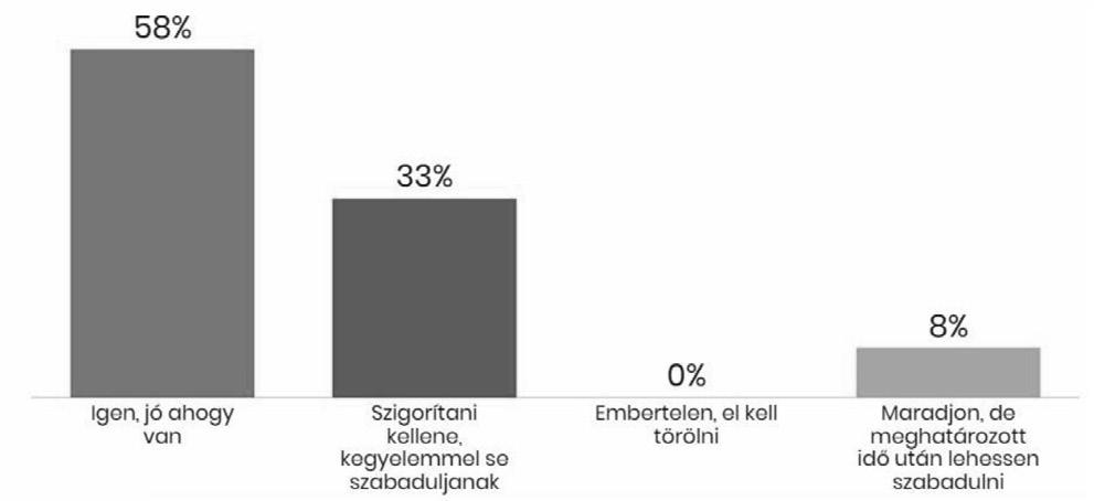 társadalomba történő visszabocsátásra, akkor miért ne tudna egy bírói tanács hasonlóan felelősségteljes döntést hozni a felülvizsgálat során?