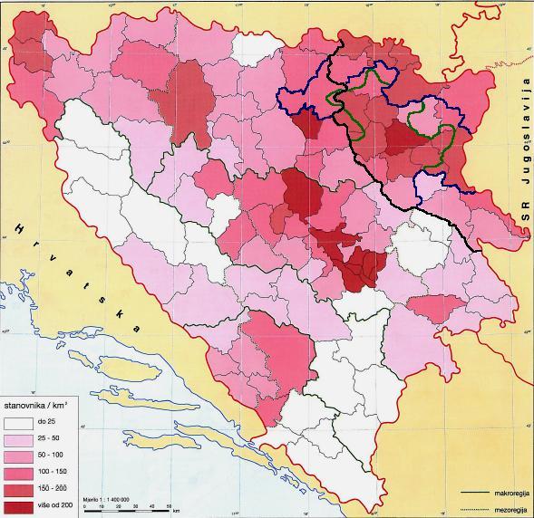 * Jelmagyarázat: Feketével jelölve az egykori tuzlai régió, kékkel a későbbi kanton alapjául szolgáló opcinák, zölddel a mai Tuzla kanton határa Tuzla kanton kialakulása Forrás: FILANDRA, Š. (ed.
