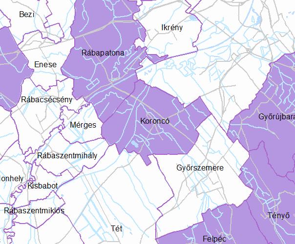 Koroncó Község hatályos szerkezeti tervének magasabb szintű területrendezési tervekkel való összhangját bemutató alátámasztó munkarésze a következőre módosul, illetve