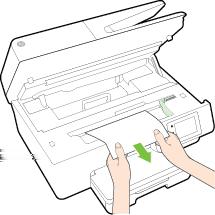 Ha az eltávolítás során a papír elszakad, ellenőrizze, hogy a görgők és kerekek között nem maradtak-e