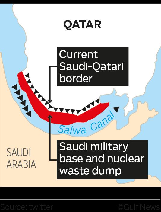 Sőt 2018 júniusában Szaúd-Arábia meghirdette azt a tervét, hogy csatornát épít Szaúd-Arábia és Katar határához közel, így szigetté teszi a jelenleg