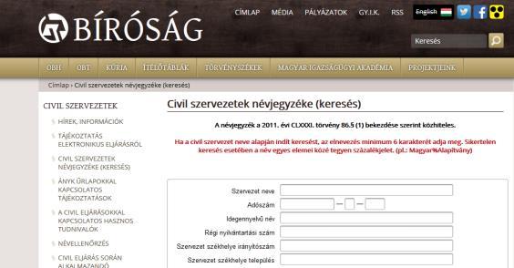 hu/ CIP NEA: http://civil.info.hu/web/nea Az alábbi honlap térkép alapján tud tájékozódni a honlapon található információkra vonatkozóan: http://civil.