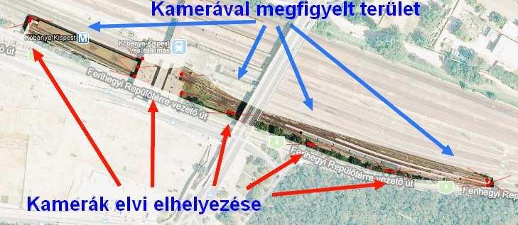5. Kıbánya-Kispest metróállomás bejövı és kihúzó vágányok, illetve utasforgalom elıl elzárt területek vandalizmus elleni megfigyelése Alapvetıen korszerő, a tömörített képrögzítéshez könnyen