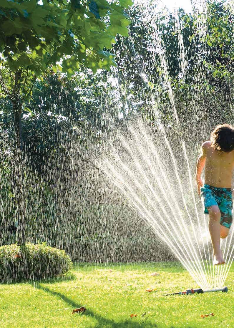 GARDENA esőztetők Optimális öntözés minden kertbe Függetlenül a kert és a gyep nagyságától és alakjától, a GARDENA mindig a megfelelő