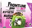 ) FRONTLINE TRI-ACT Repellens hatású spot on kutyák számára, mely 4 hétig véd bolhák, kullancsok, szúrólegyek, lepke- és valódi szúnyogok ellen. Macskán tilos használni!