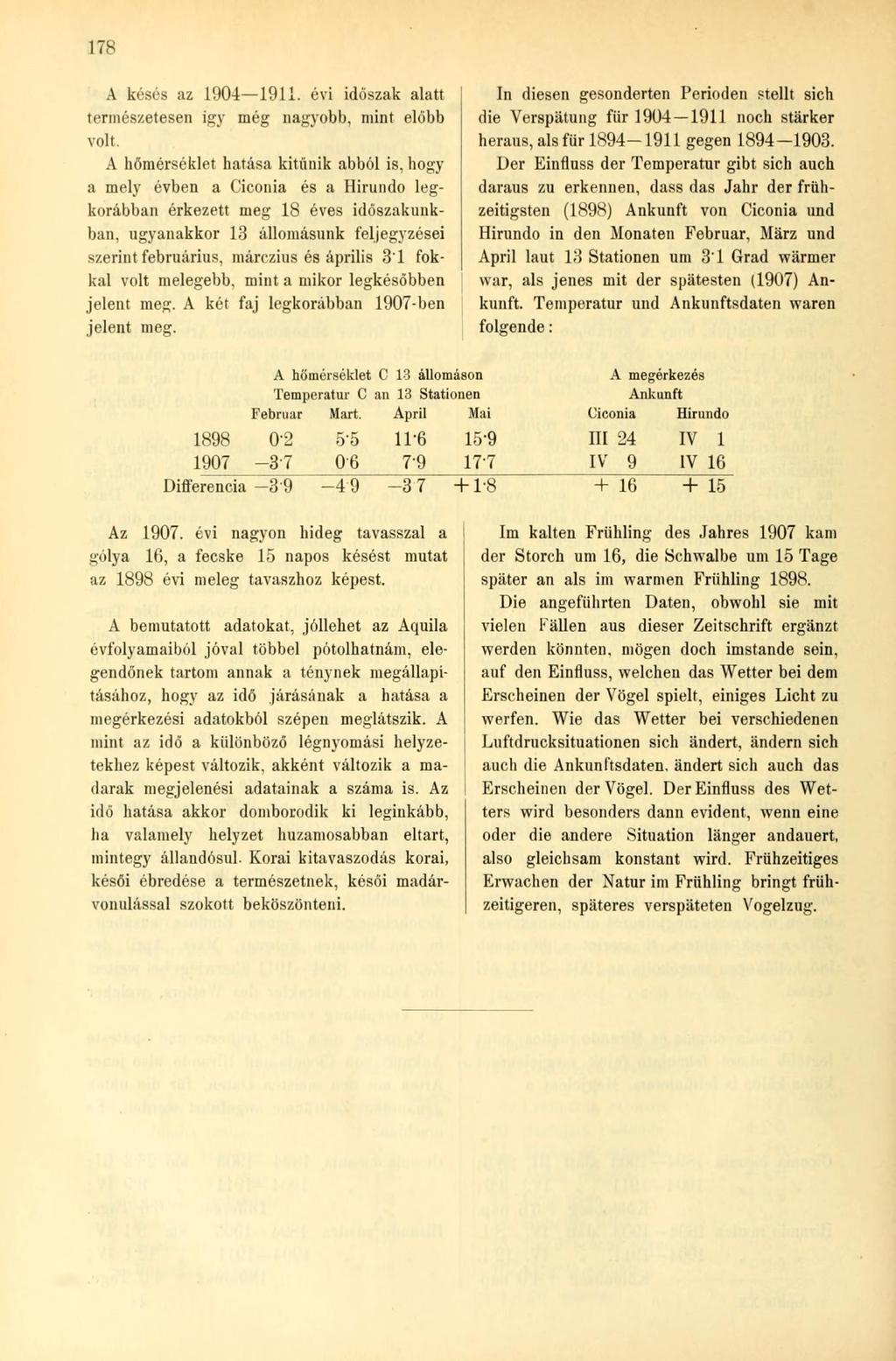 178 A késés az 1904 19. évi időszak alatt természetesen igy még nagyobb, mint előbb volt.