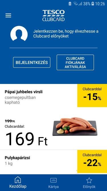 Amennyiben még nem rendelkezik regisztrációval az Online Bevásárlás vagy a Clubcard Fiókom felületek valamelyikén, akkor a Clubcard