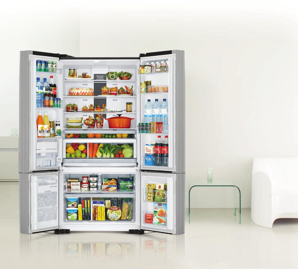 Könnyen áttekinthető hűtőrekesz A gyakran használt