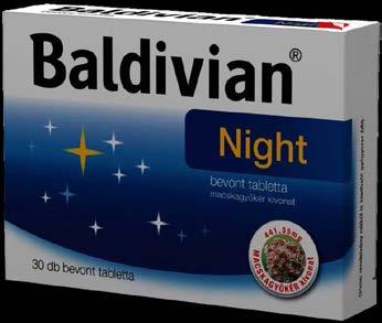 A természet erejével Baldivian Night bevont tabletta 30 db A Baldivian Night egy növényi