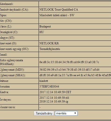 4.1. Megújított tanúsítványok letöltése Amennyiben tanúsítványait megújította, és a tanúsítvány kiadásra került, az új tanúsítványok cserélendők az operációs rendszerben.