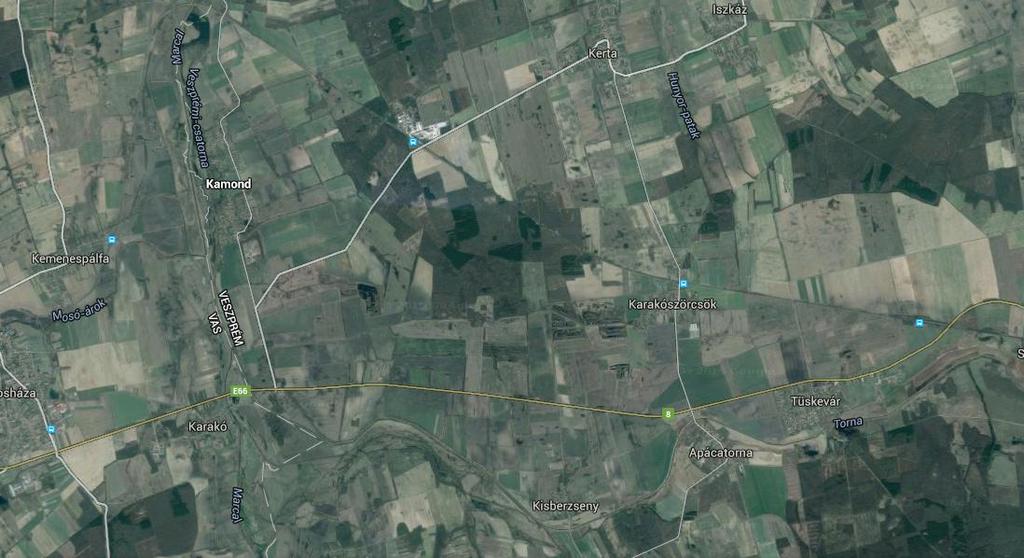 KAMOND ÉS KARAKÓSZÖRCSÖK TELEPÜLÉSRENDEZÉSI ESZKÖZÖK MÓDOSÍTÁSA 7 BEVEZETŐ A tervezési terület ismertetése 2. 1.