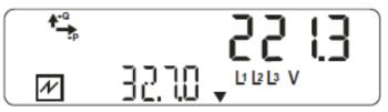 4 4. Automatikus- és kézi léptetésű kijelző listák elemei és azok megnevezése Kijelző minták: 1.8.0. Összes vételezett hatásos energia 1.8.1. Vételezett hatásos energia Tarifa 1 32.7.