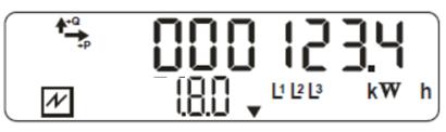 5 Szám OBIS kód Megnevezés Automatikus kijelző lista Kézi léptetésű kijelző lista 15 72.7 L3 fázis feszültség X 16 31.7 L1 fázis áram X 18 51.