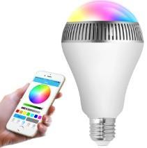 Bluetooth Smart LED-es izzó kézikönyv Tech-savvy Ez a termék egyedülálló és exkluzív - kettő az egyben - intelligens Bluetooth LED izzó és hangszóró!