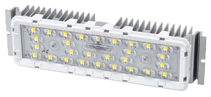 Fényeloszlások M16B LED-modul T2S3106 T1S1107 T2S2105 IESNA II. típus, rövid IESNA I.