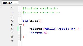 A C nyelvű kód #include könyvtári modul hívása könyvtári modul: megírt függvények gyűjteménye, pl.