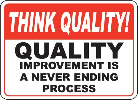 Quality improvement No understanding of quality improvement No evidence of quality