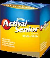 * 4499FT Actival Senior film 90+30 db (40,83 Ft/db) 50 év felett különösen fontos a vitaminpótlás, ebben segít az Actival Senior multivitamin film ásványi anyagokkal és nyomelemekkel.