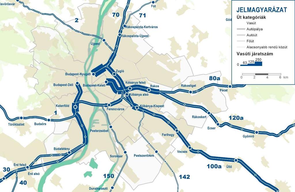 Budapest, Magyarország és Közép-Európa egyik legfőbb vasúti csomópontja.