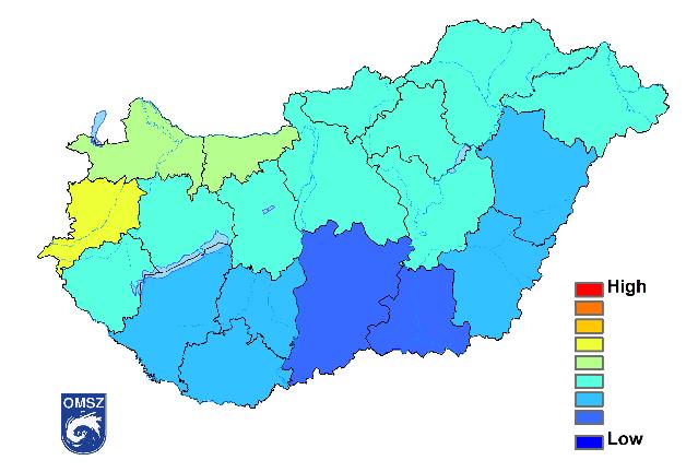 Aszálykockázati térképek