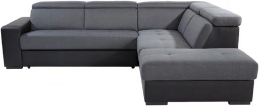 ágyneműtartóval, fekvőfelülete: kb. 130/195cm, sarokméret: kb. 235/153cm, balos és jobbos állásba is szerelhető 119.