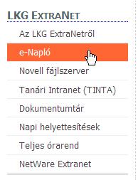1. Hogyan jutunk el az e-naplóhoz? (a továbbiakban: LeN) Ebben a pontban megmutatjuk, hogyan juthattok el a csodás LeN-hez 1. Böngészınkbe pötyögjük be az iskola honlapjának a címét (segítségül: www.