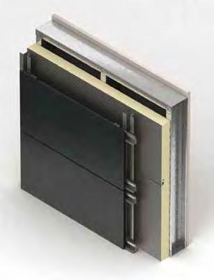 Engineered façade system (EFS) > Hőszigetelt panel (Karrier) > Alumínium/acél